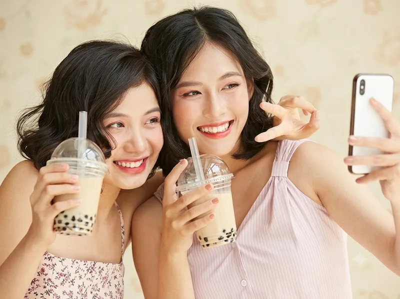 Uống trà sữa nhiều có thể làm tăng lượng calo nạp vào cơ thể.
