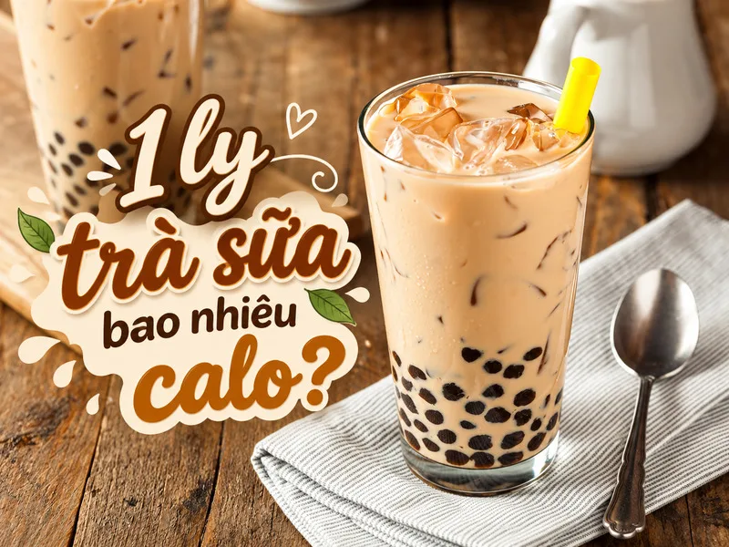 Một ly trà sữa chứa bao nhiêu calo phụ thuộc vào công thức và topping.