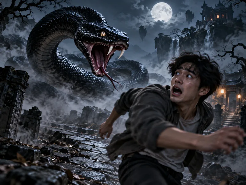 Rắn đen rượt đuổi trong mơ có thể phản ánh áp lực đang né tránh