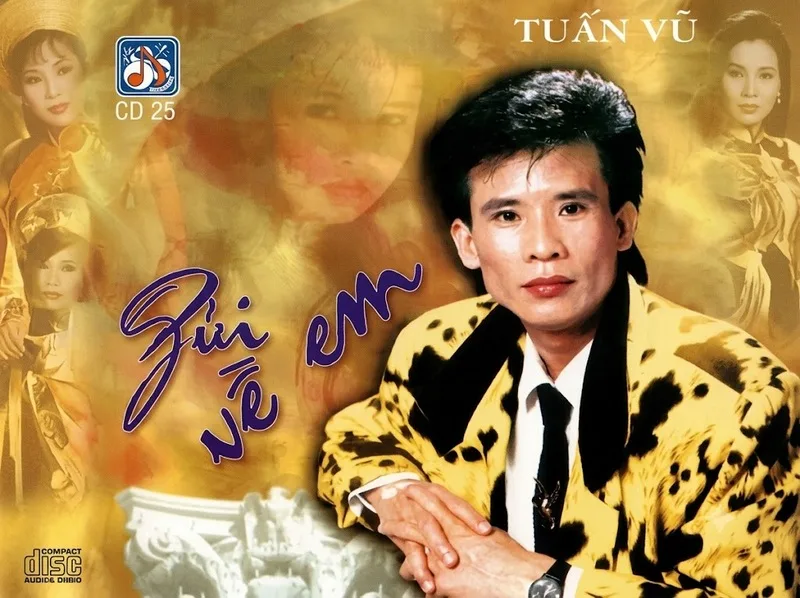 Tuấn Vũ nổi tiếng với các bản thu hải ngoại từ cuối thập niên 1980
